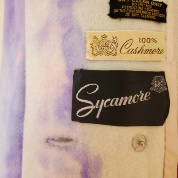 Cashmere pea Coat navy pink white ivory purple blue 10 12 14 16 Large plus - Picture 9 of 14